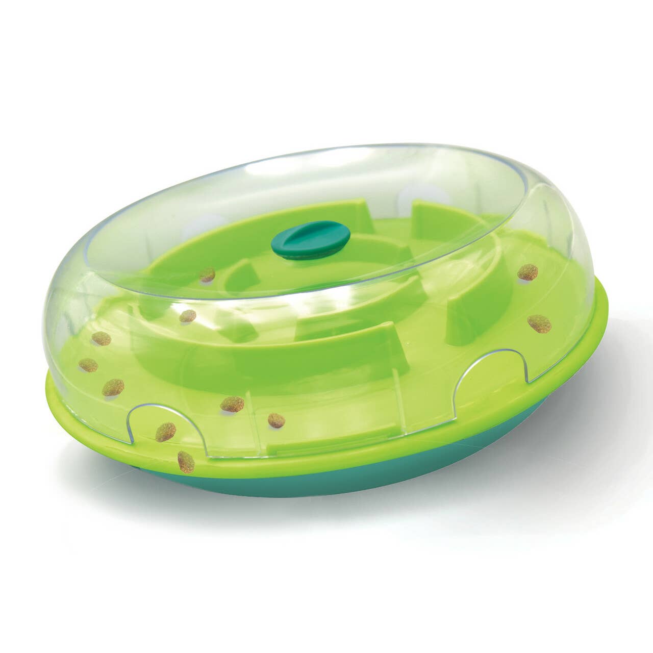 Nina Ottosson Wobble Slow Feeder Bowl Dog Game Blue/Green