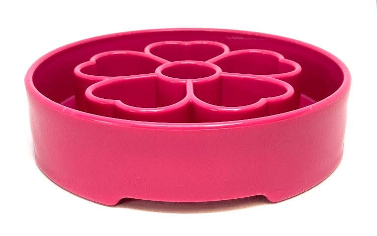 Flower Design eBowl Enrichment Slow Feeder Bowl for Dogs