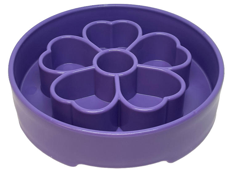 Flower Design eBowl Enrichment Slow Feeder Bowl for Dogs